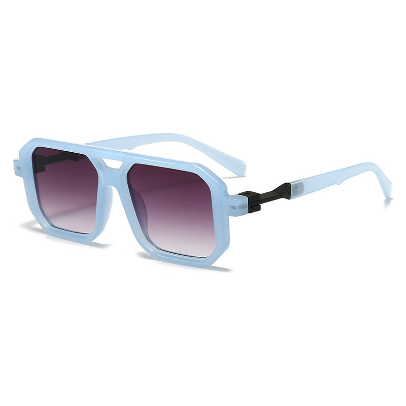 Damen stilvolle oversized Sonnenbrille mit geometrischem Rahmen Karnz