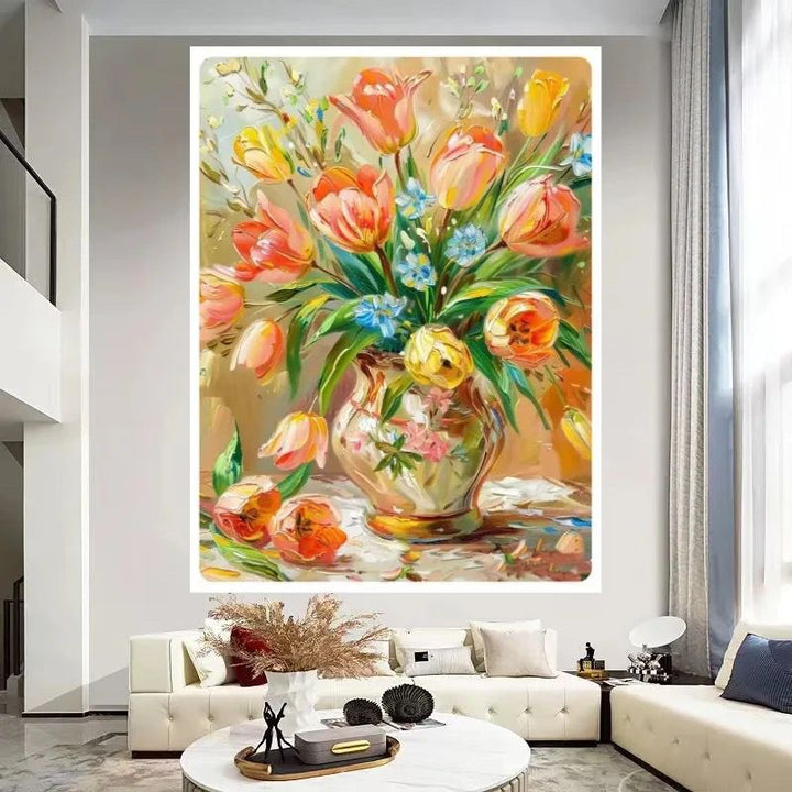 Florale Stillleben Leinwandkunst Karnz