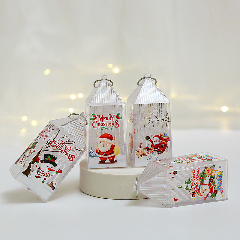 Weihnachtslaterne aus Kunststoff