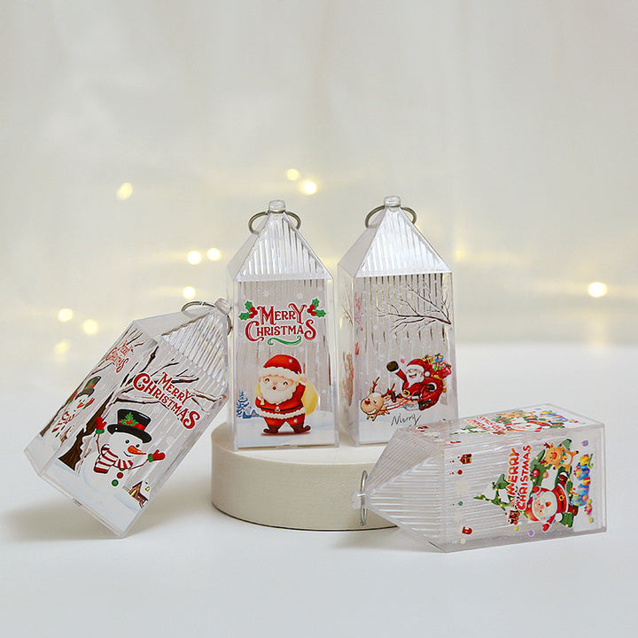 Weihnachtslaterne aus Kunststoff