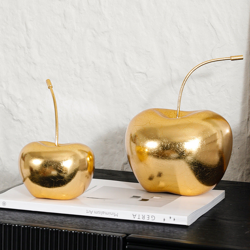 Dekorativer Goldapfel-Skulptur