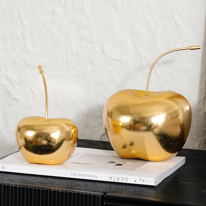 Dekorativer Goldapfel-Skulptur
