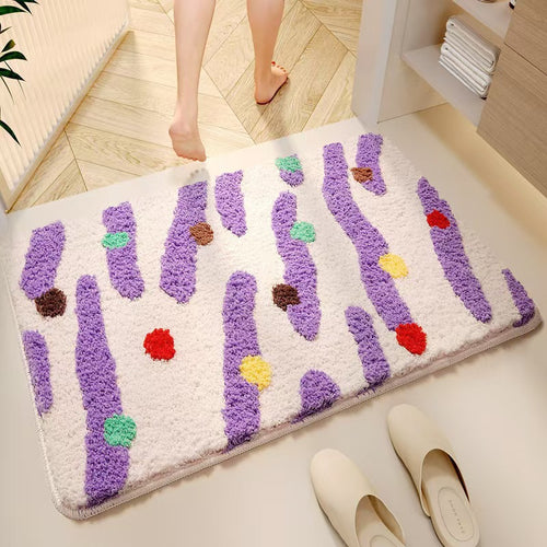 Weiches Plüsch-Badewannenteppich