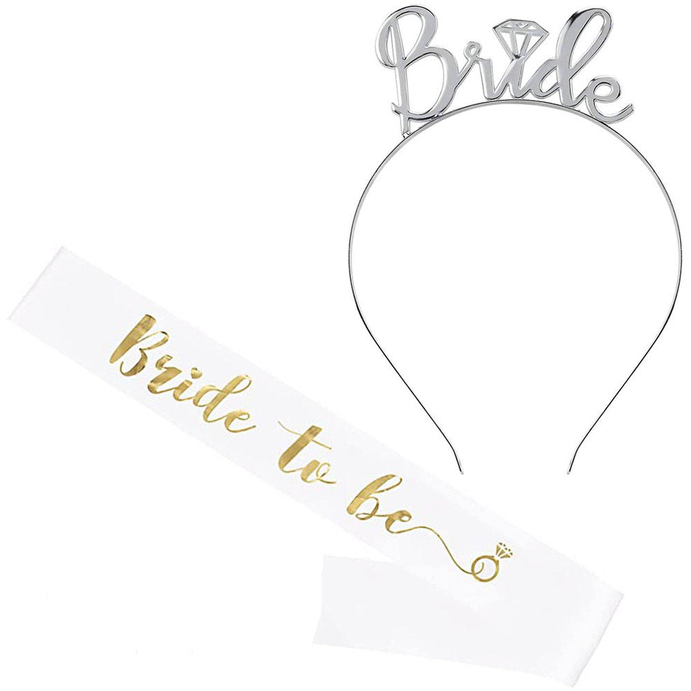Damen Hochzeitskrone mit Schriftzug Karnz