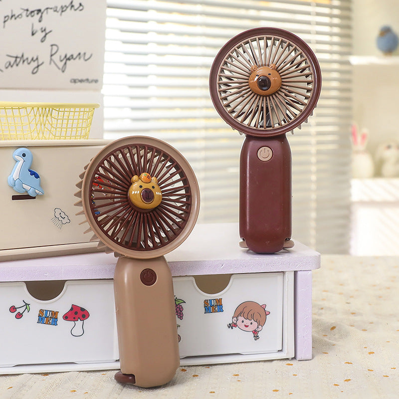 Damen Tragbarer Handventilator mit Tiermotiv Karnz