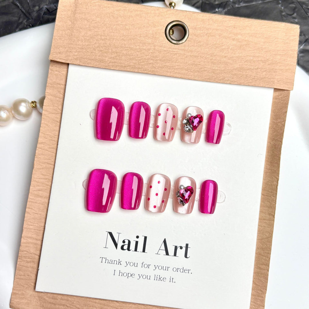 Stylisches Dekoratives Press-On Nagelset