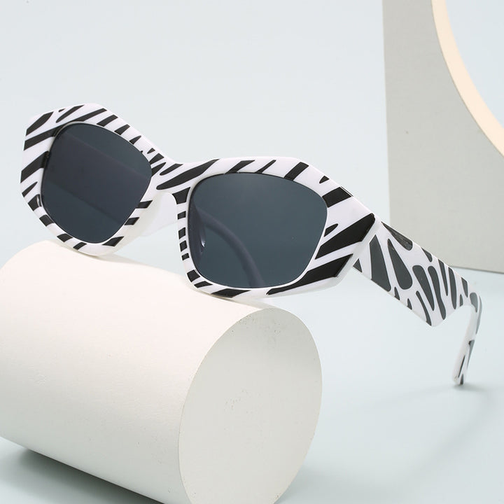 Damen Kreative Sonnenbrille im exotischen Leopardenmuster Karnz