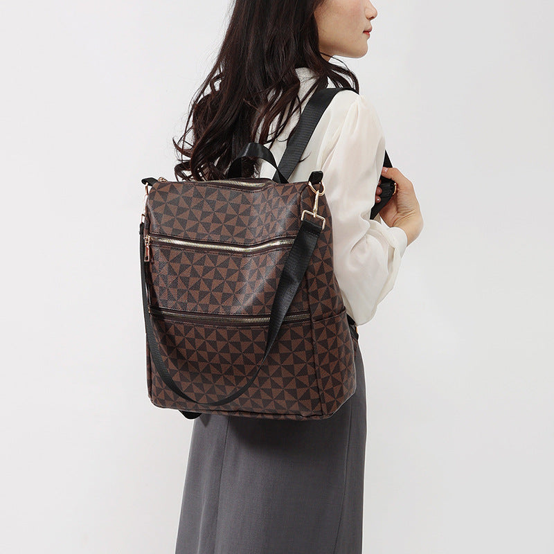 Stylischer geometrischer Druck-Rucksack