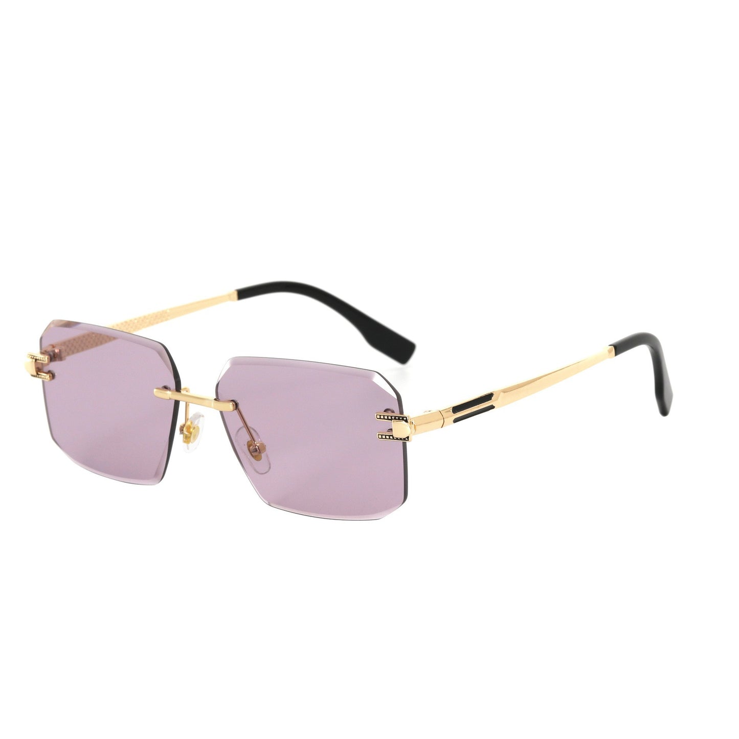 Damen Geometrische Designer-Sonnenbrille mit luxuriösem Metallrahmen und hochwertigen UV-Schutzgläsern Karnz