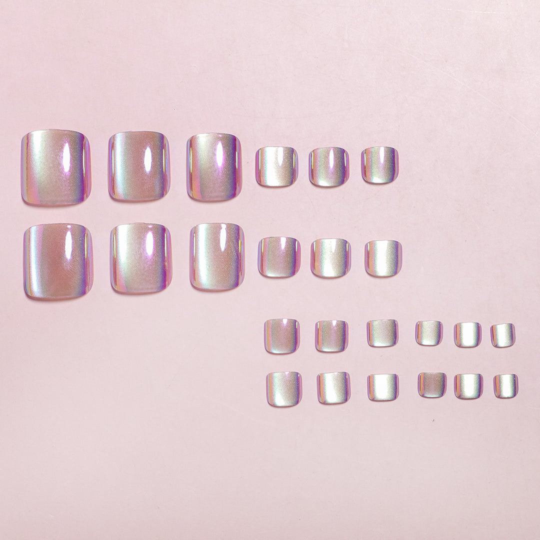 Iridescent Press-On Nail Art Set Karnz
