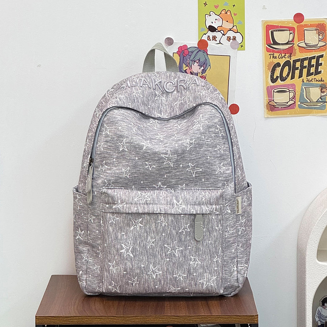 Lässig Alltags-Star-Print-Rucksack Karnz