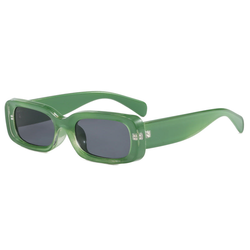 Damen stilvolle Designer-Sonnenbrille mit modischem, rechteckigem Rahmen Karnz