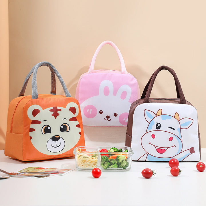 Niedliche tierische isolierte Lunchtasche