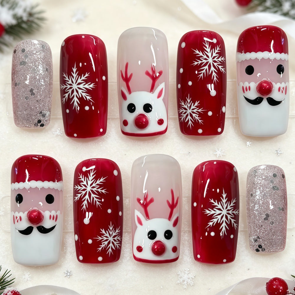Künstliche Weihnachtskunstnägel Karnz 1787298982
