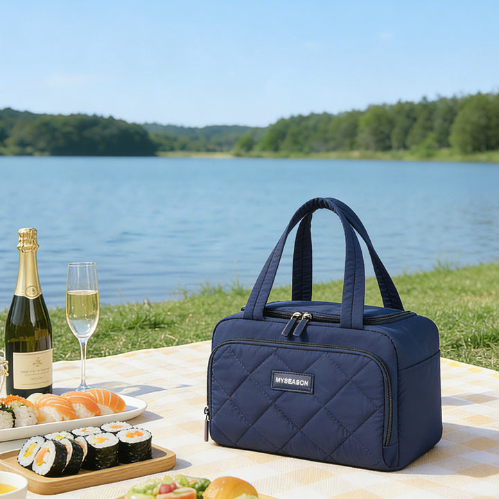 Isolierte gesteppten Lunch-Kühltasche Karnz