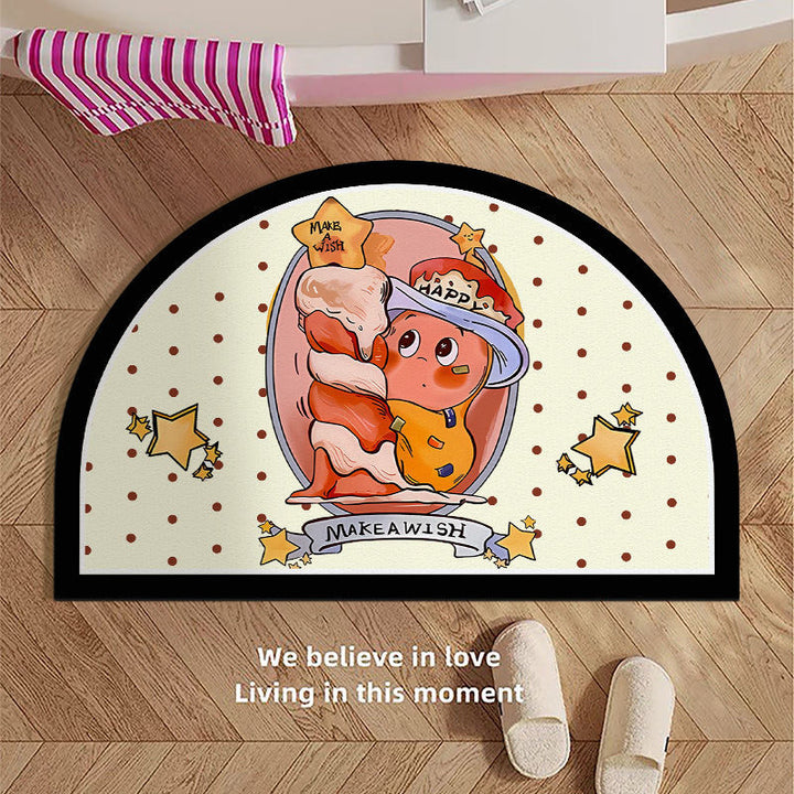 Hübsche cartoonisierte Fußmatte für den Hauseingang