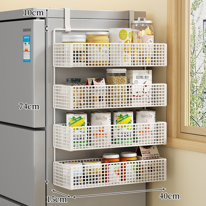 Über-Kühlschrank Doppel-Schicht Magnetische Drahtgeflecht Vorratsorganizer