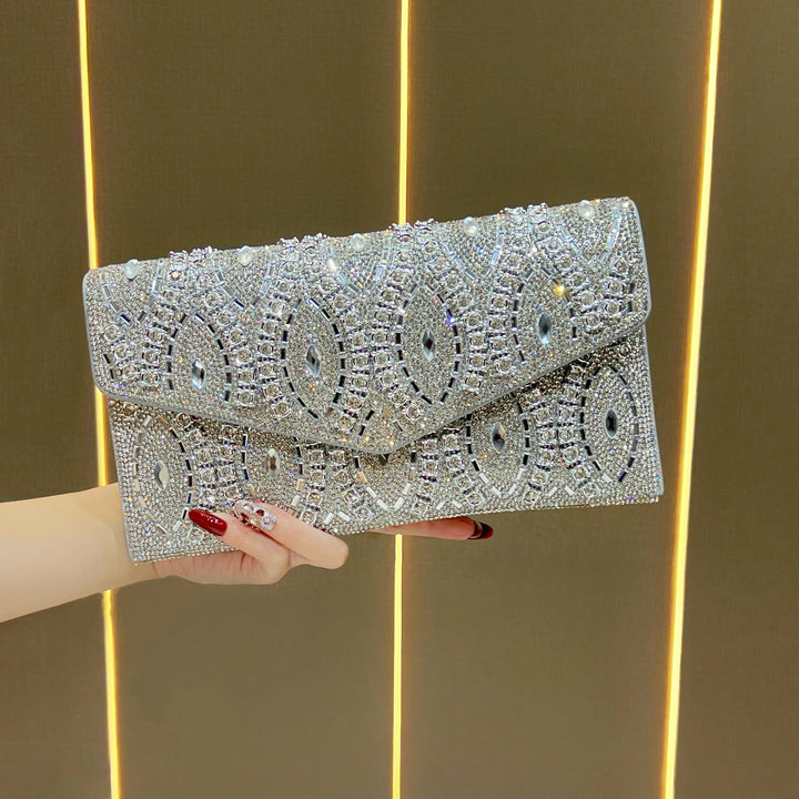 Dekorative Pailletten Abend Clutch