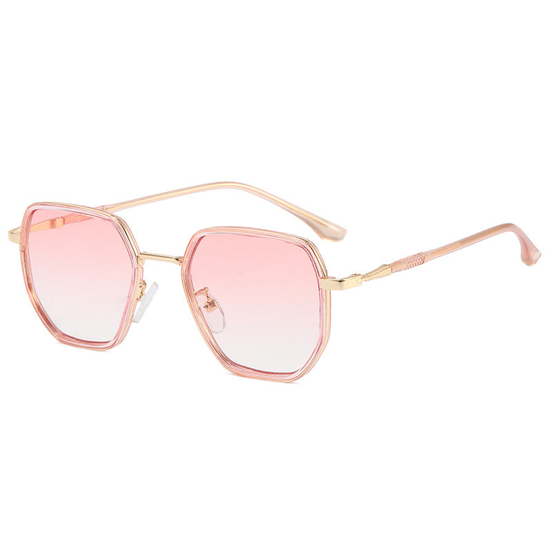 Damen geometrische Sonnenbrille mit elegantem Gläserdesign Karnz