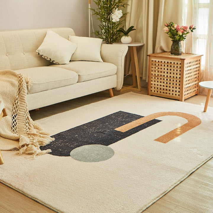 Abstraktes Design Boden Teppich Karnz