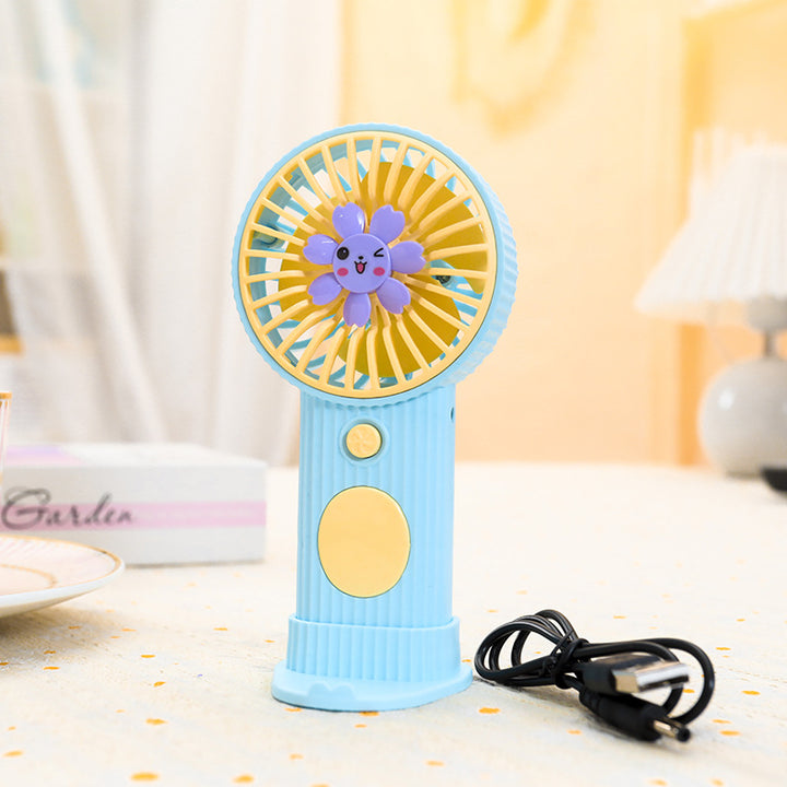 Damen Tragbarer Handventilator mit lustigem Blumendesign Karnz