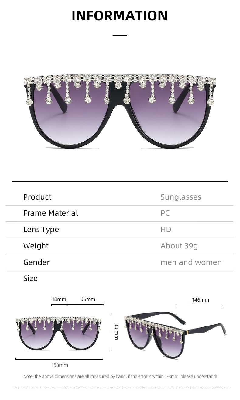 Damen Dekorative Glamour-Sonnenbrille Karnz