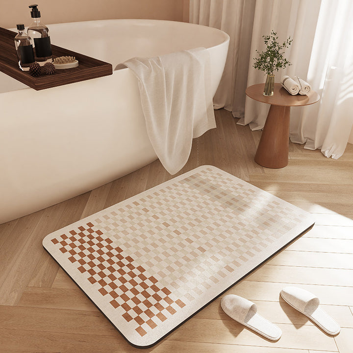 Stylische rutschfeste Badematte