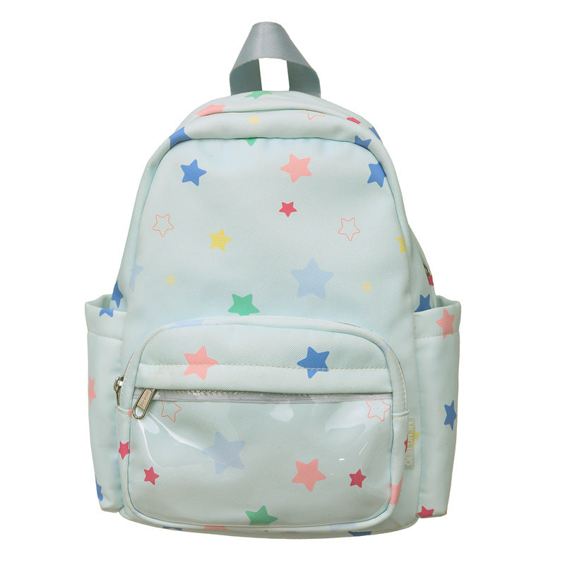 Sternen-Print Multi-Taschen Rucksack Karnz