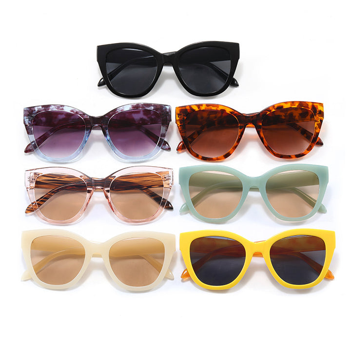 Damen extravagante Sonnenbrille mit modischem Design Karnz