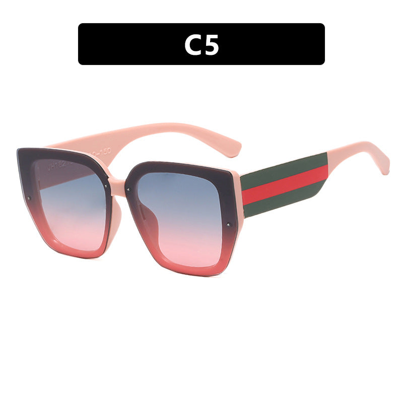 Damen oversized Sonnenbrille mit modischem Rahmen und UV-Schutz Karnz