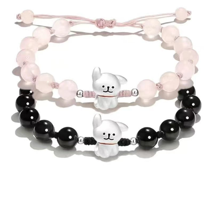 Verstellbares süßes Hund Charm Armband Karnz