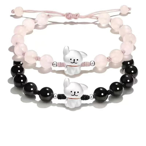 Verstellbares süßes Hund Charm Armband Karnz