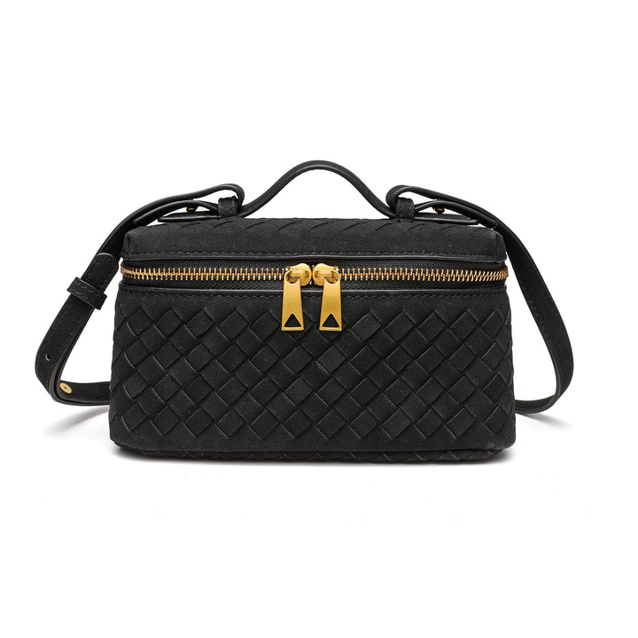 Texturierte Wildleder-Crossbody-Handtasche Karnz