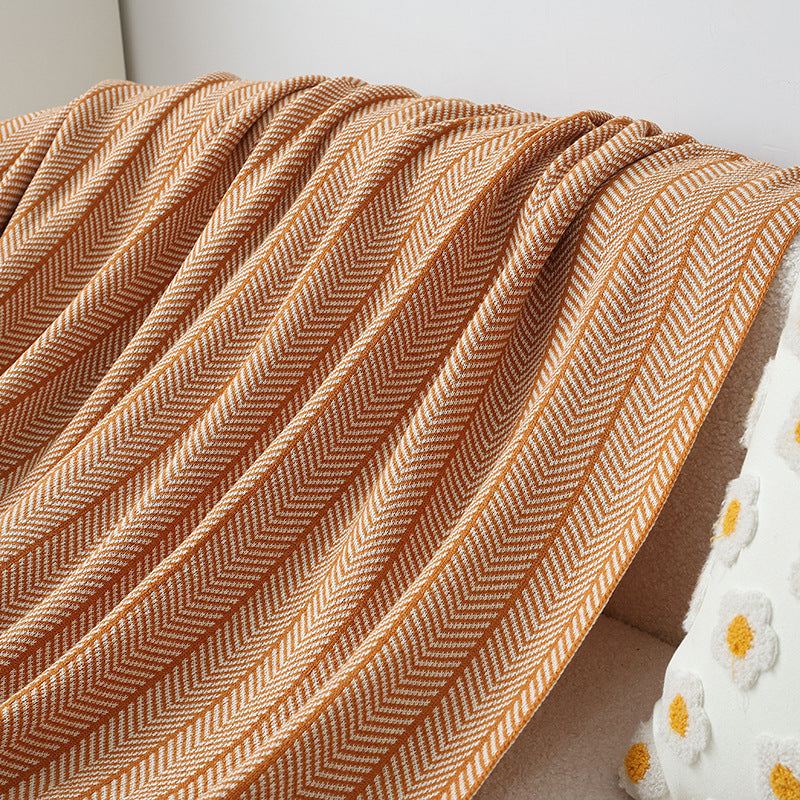Gemütliche Strickdecke