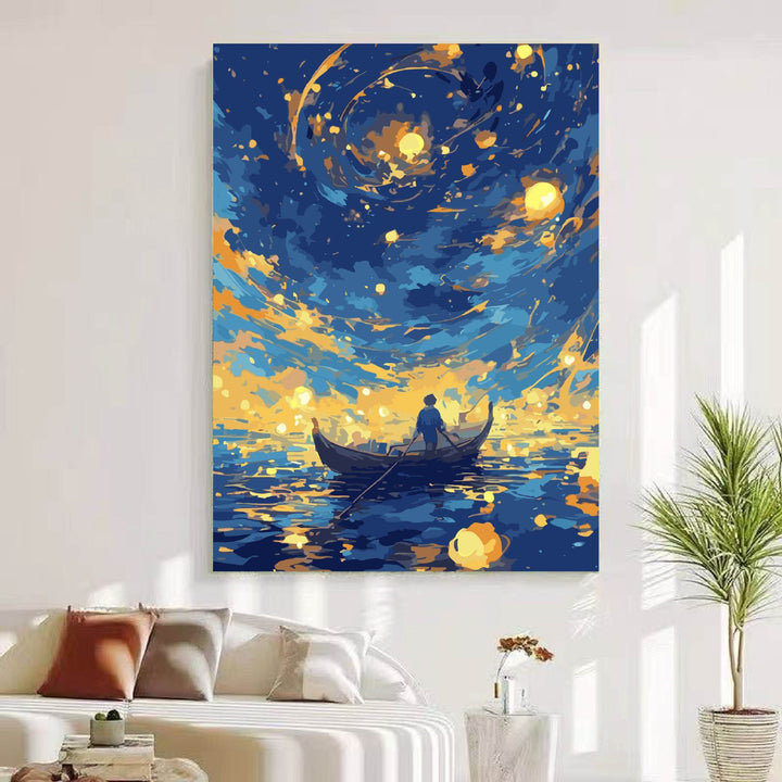 Traumhafte kosmische Landschaft Wandkunst Karnz