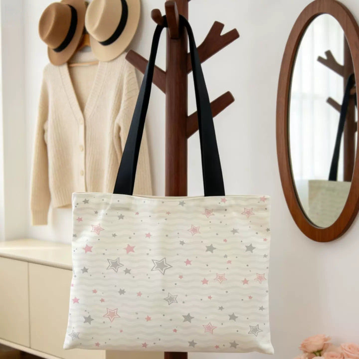 Elegante Sternmuster-Canvas-Tasche