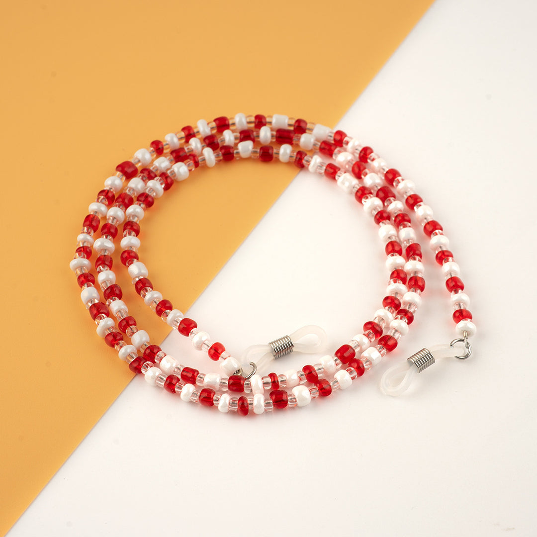 Beaded Eyewear Chain with Flexible Holders Karnz
