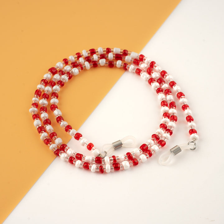Beaded Eyewear Chain with Flexible Holders Karnz