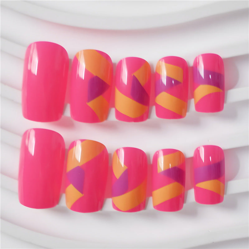 Vibrant Nail Art Press-On Set Karnz