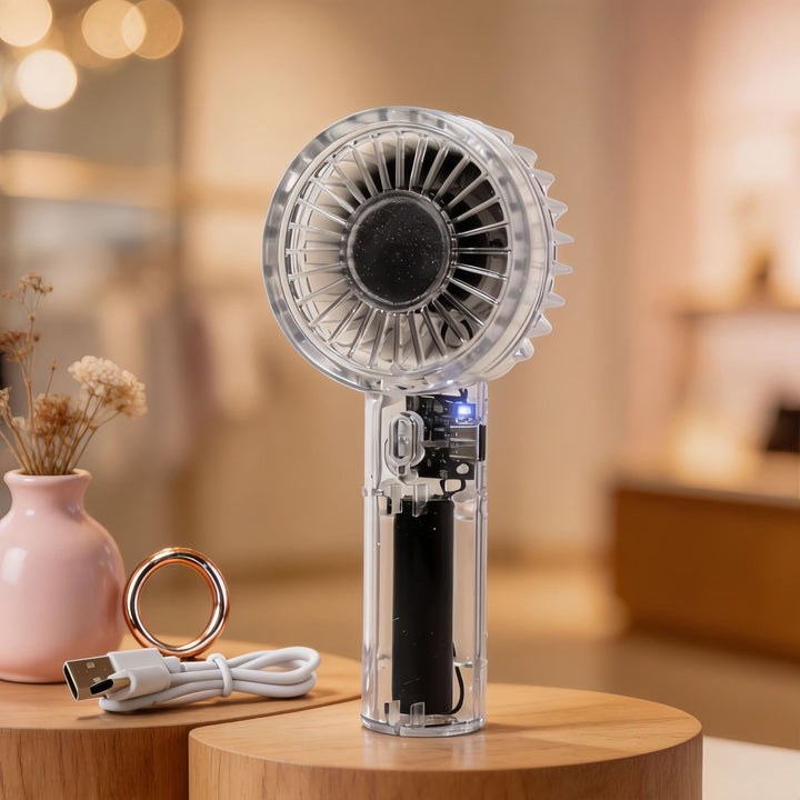 Damen Tragbarer USB Handventilator mit leistungsstarker Akkutechnologie Karnz