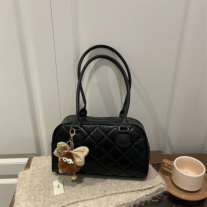 Gepolsterte Kunstleder-Handtasche Karnz