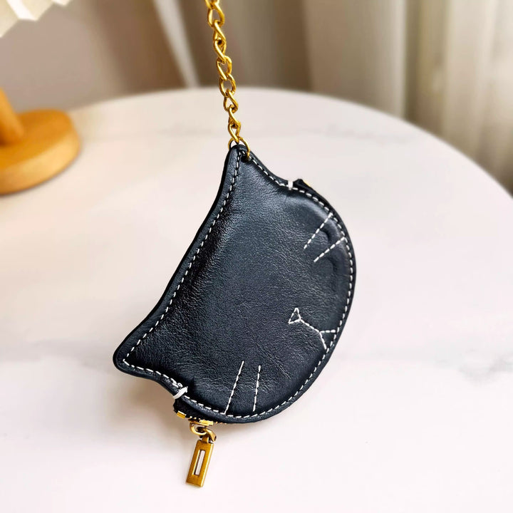 Charmante katzenförmige Münztasche