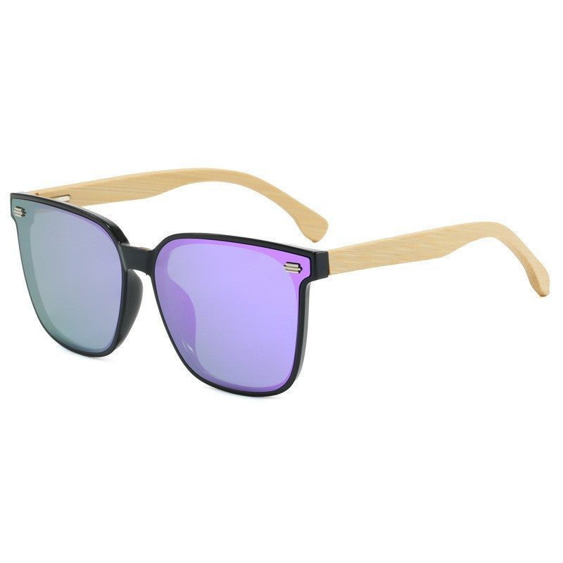 Damen Modische Sonnenbrille mit Bambusbügeln und polarisierten Gläsern Karnz