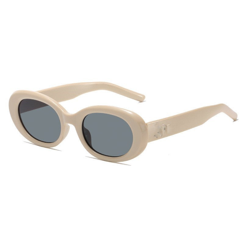 Modische ovale Sonnenbrille Karnz