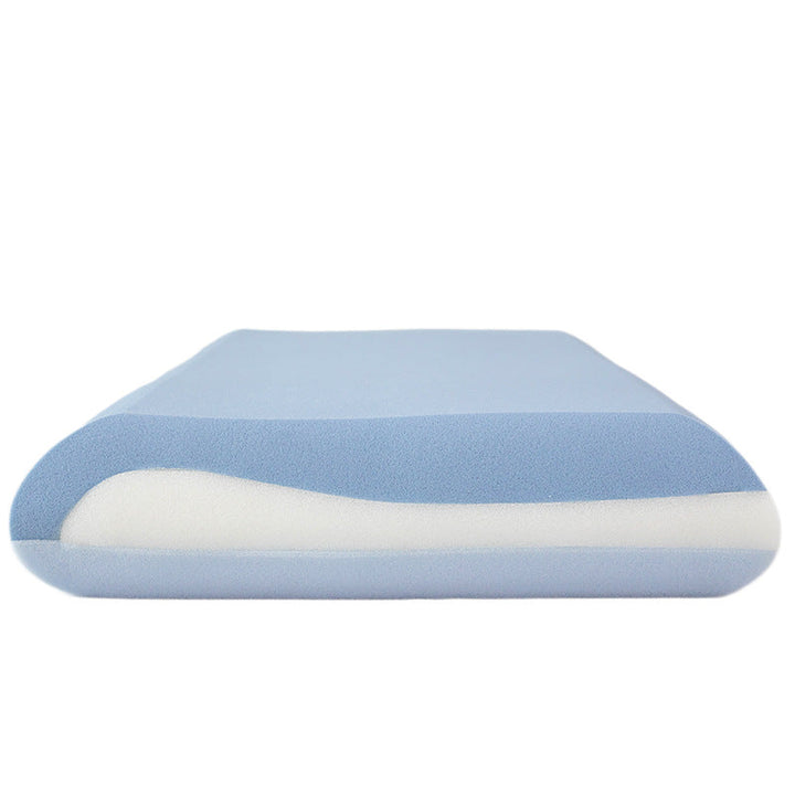 kontur memory foam ergonomisches zervikal-kissen mit atmungsaktivem kühlendem gestricktem bezug und abnehmbarem waschbarem kissenbezug Karnz