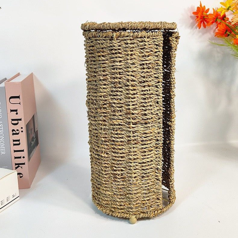 Damen Multifunktionaler Rattan Ablagekorb Karnz