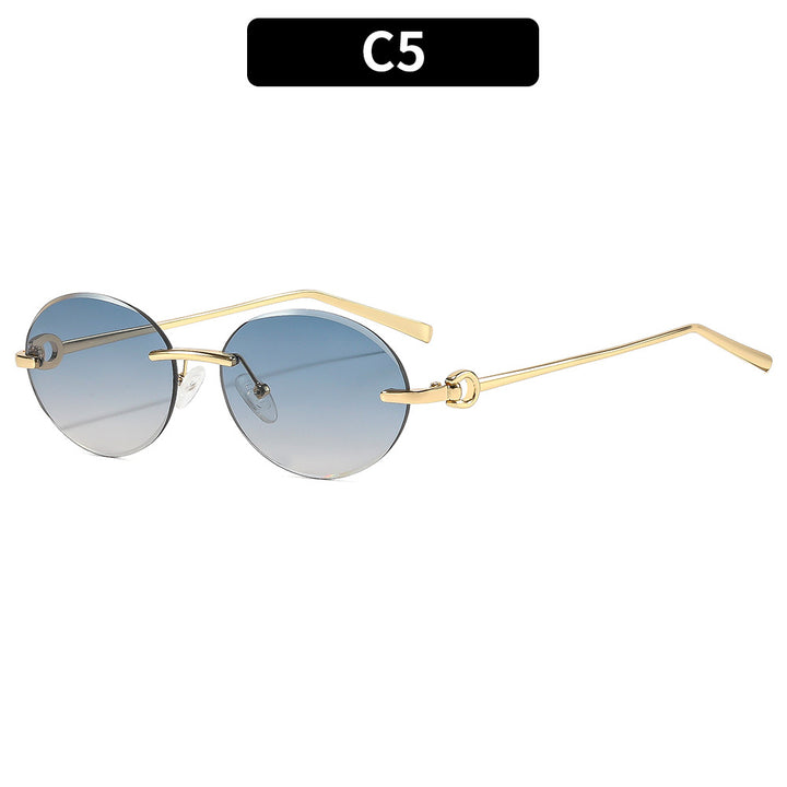 Vintage-inspirierte ovale Sonnenbrillen