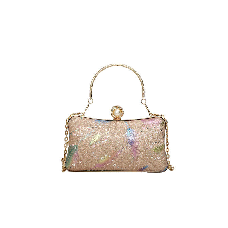Glitzernde Abend-Clutch-Tasche Karnz