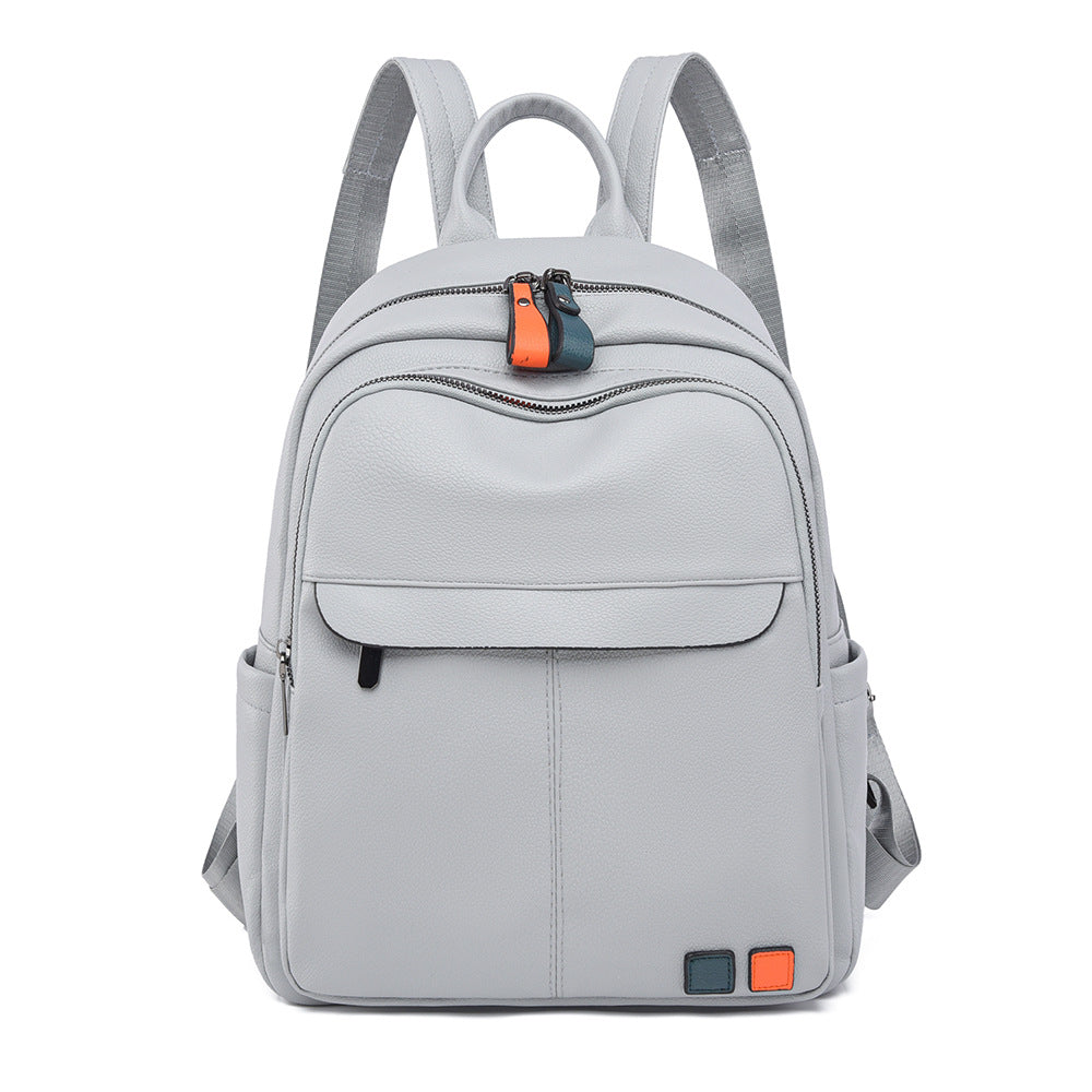 Leder Mehrfachfach Rucksack Karnz