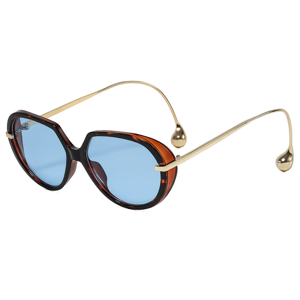 Damen Cat-Eye Sonnenbrille mit goldenen Akzenten und stylishem Rahmen Karnz